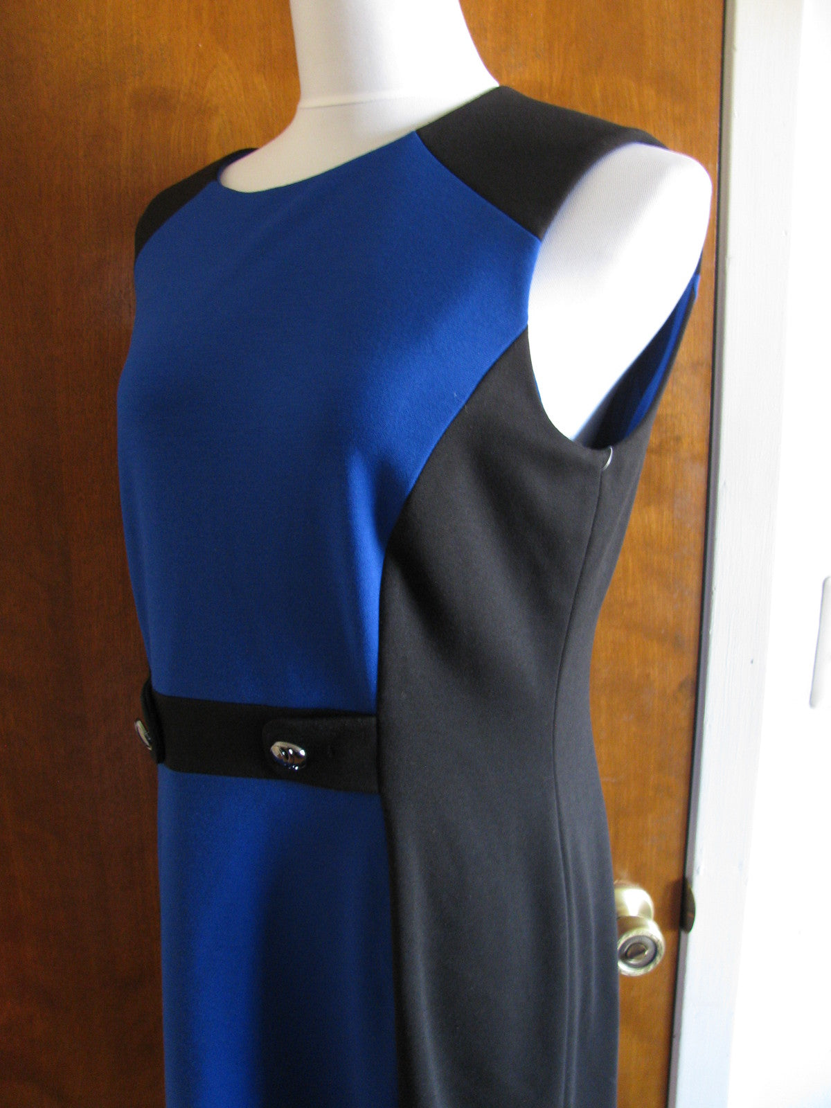 Tahari  Blue Black Dress 12
