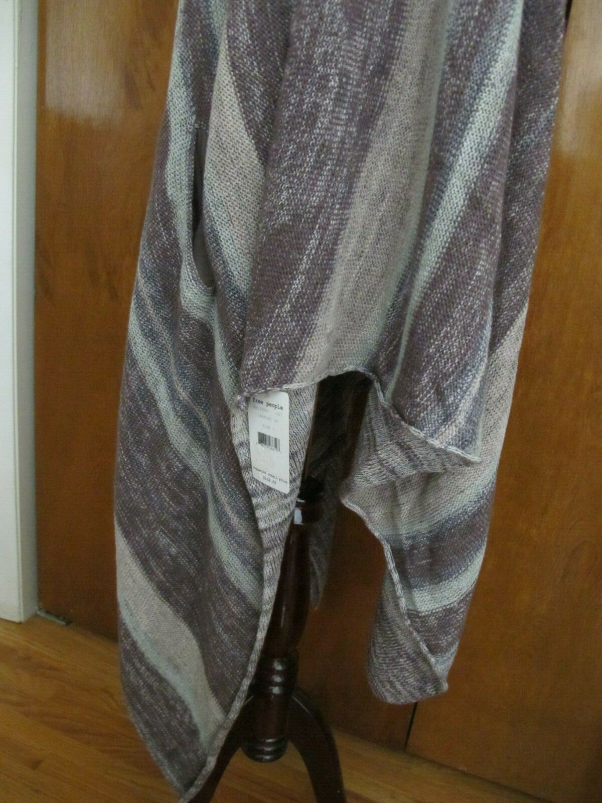 Free People Women’s Neutral Combo Long Poncho Cardigan Size Large 