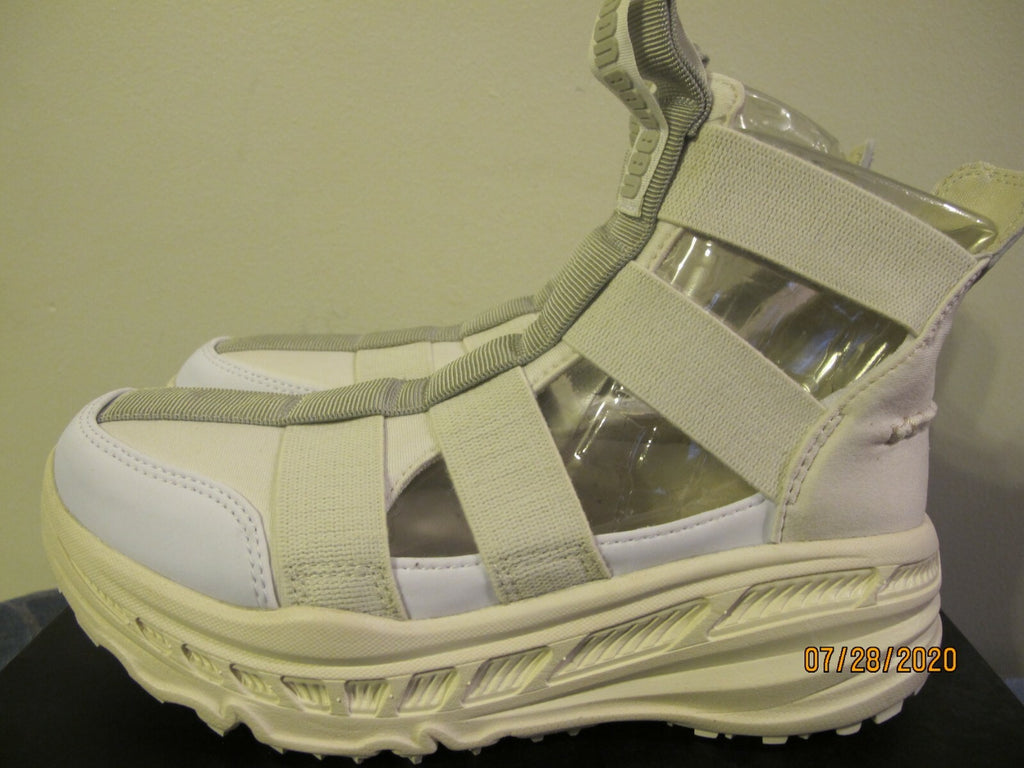 UGG women's white gladiator straps and a thick running-shoe size 8