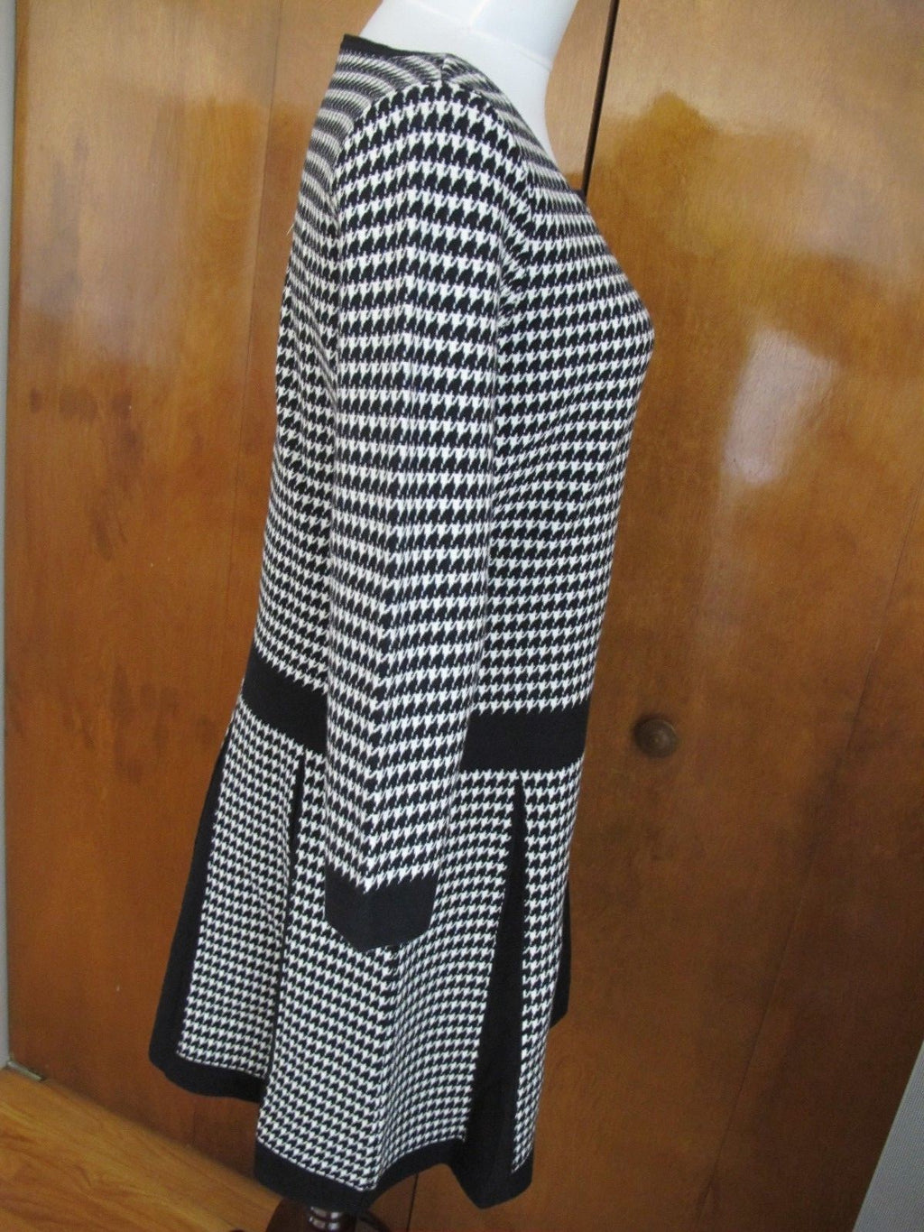 Lauren Ralph Lauren women’s black white fit and flare NWT dress size Large