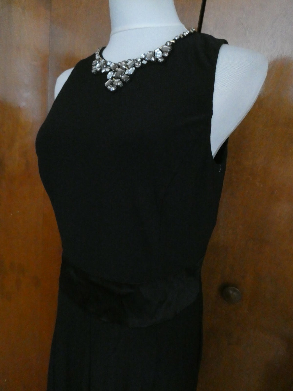Ralph Lauren women’s black elegant neck Jersey evening dress
