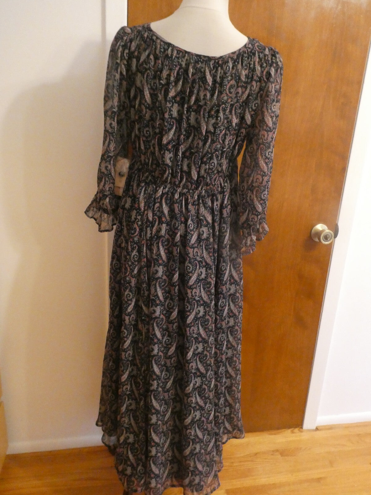 Denim & Supply Ralph Lauren Women Multicolor Long Sleeve Long Dress Size Large