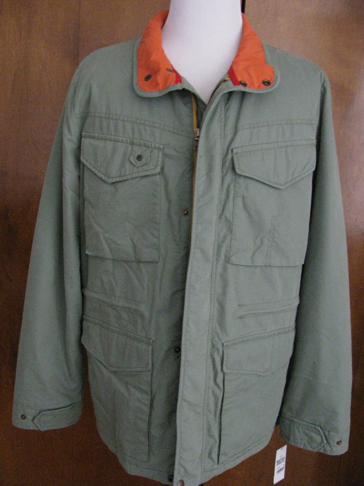 Nautica Men’s Green Seaspray Coat Jacket 