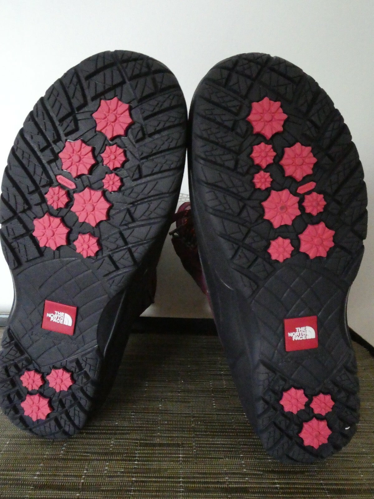 The North Face authentically burgundy waterproof lace-up boots size 7