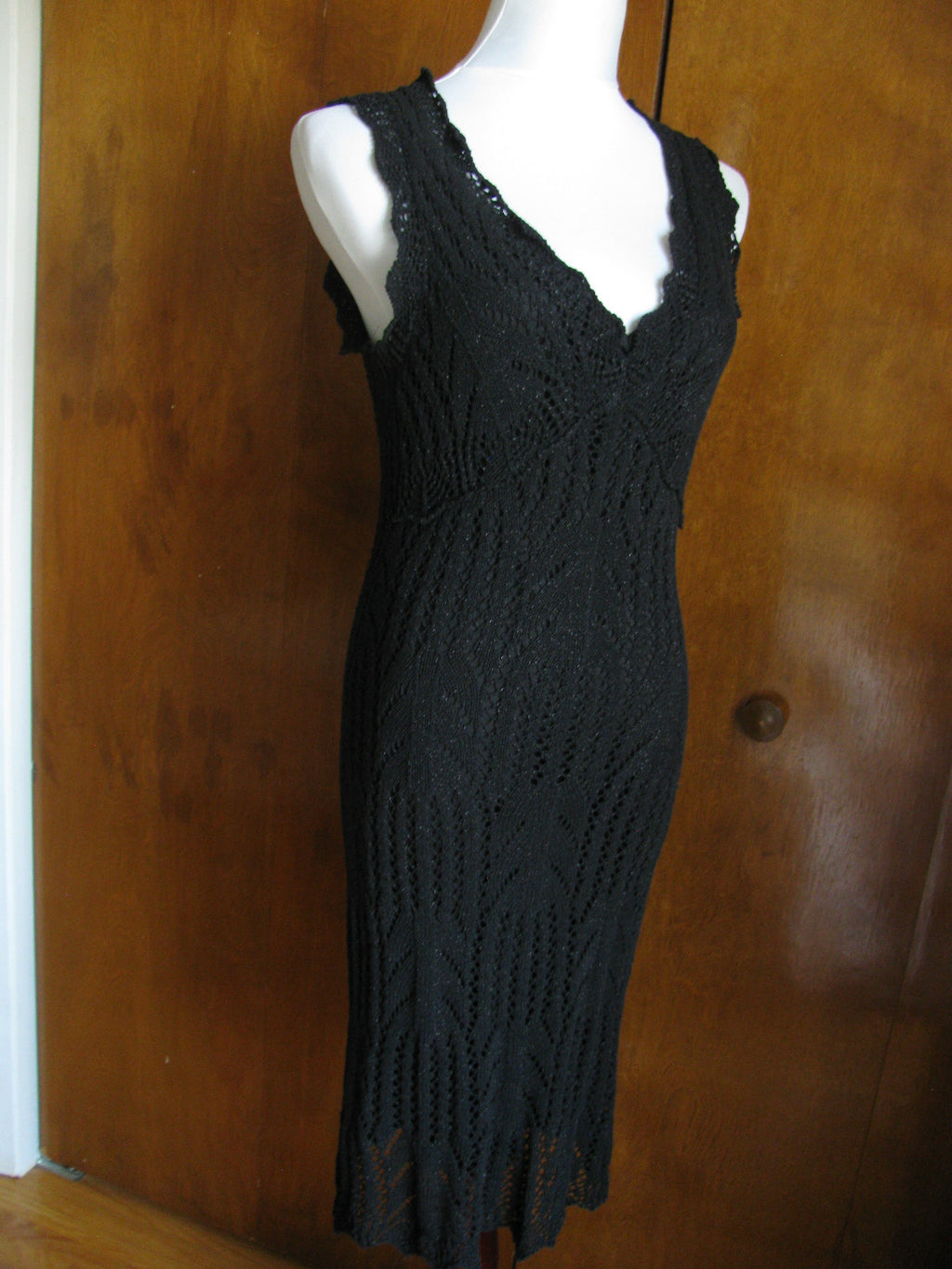 Guess women’s jet black pointtele dress New