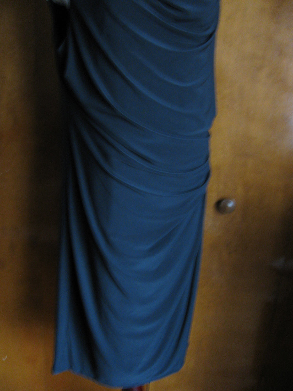 Ralph Lauren Women's Black White Faux Wrap Evening Lined Dress Size 14