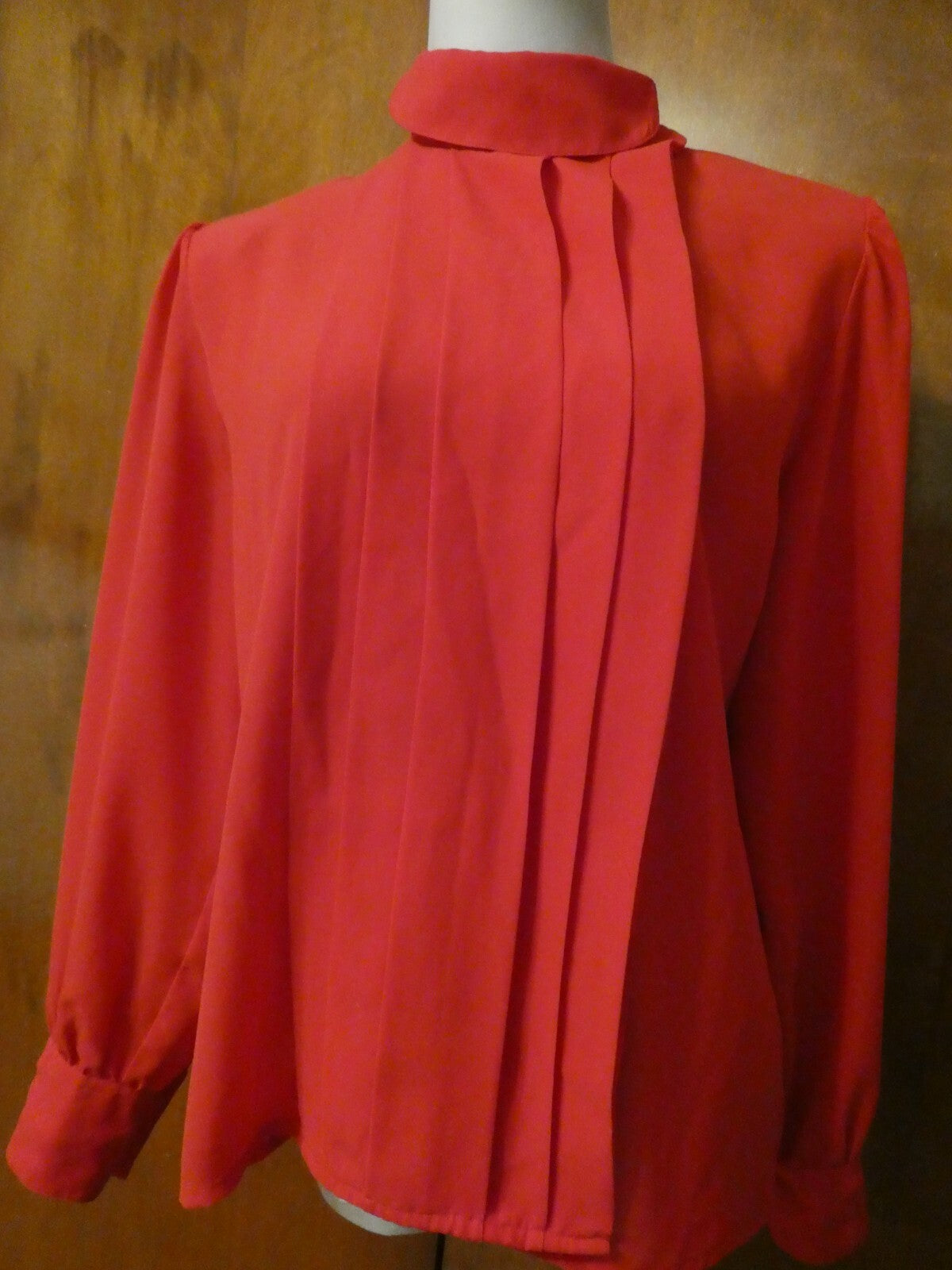 S.K. and Company Red Long Sleeve Stylish Blouse Top Size 12