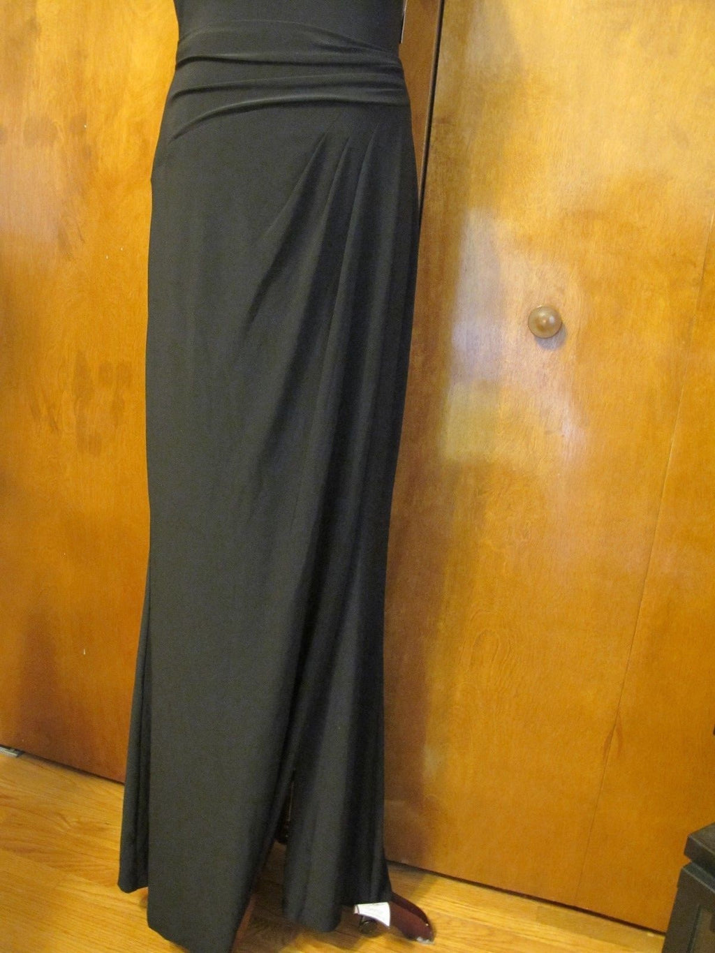 Lauren Ralph Lauren Women’s Black Evening Maxi Sequined Mesh Dress New