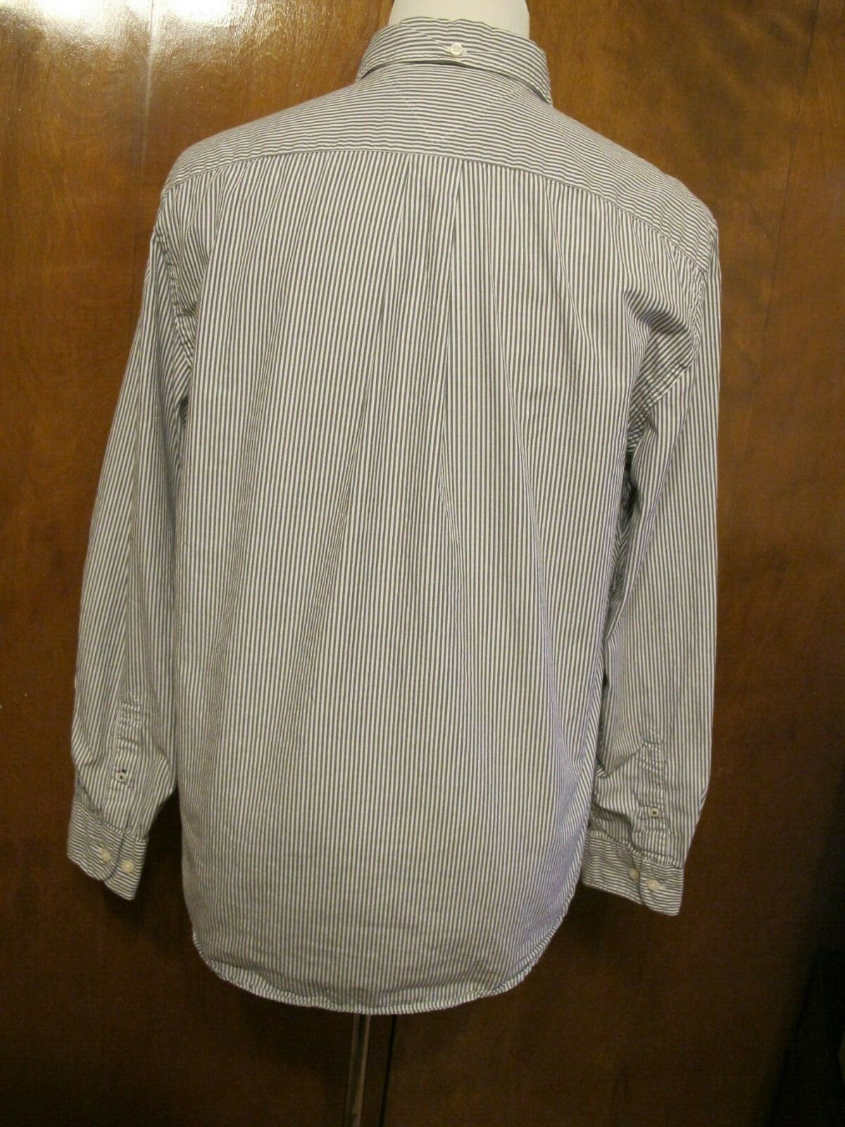 Tommy Hilfiger Striped Men's Long Sleeve Button-up Shirt Size Large