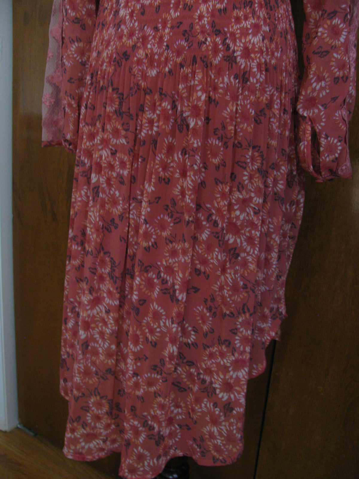 Free People women’s rose glow combo dress size Small