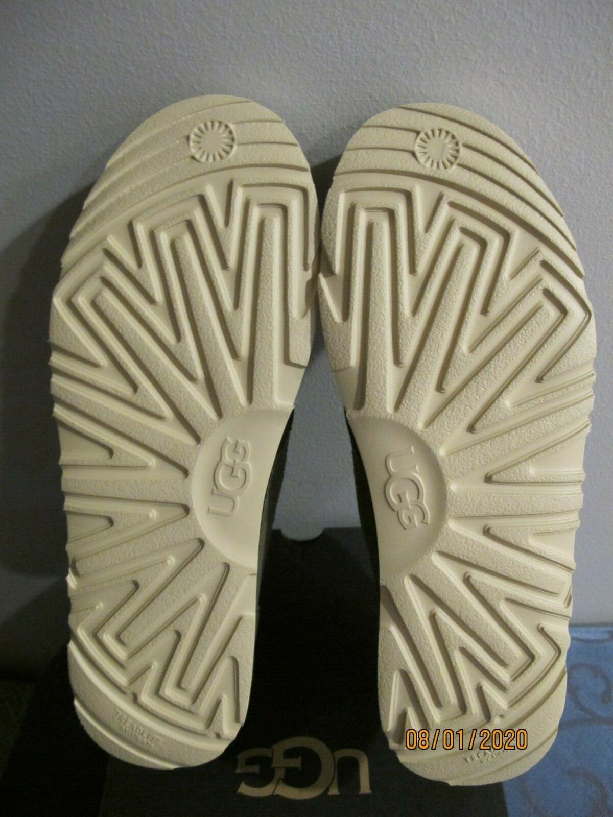 UGG Australia Neumel Unlined Leather Suede Men's Khaki Boots 13 Authentic 