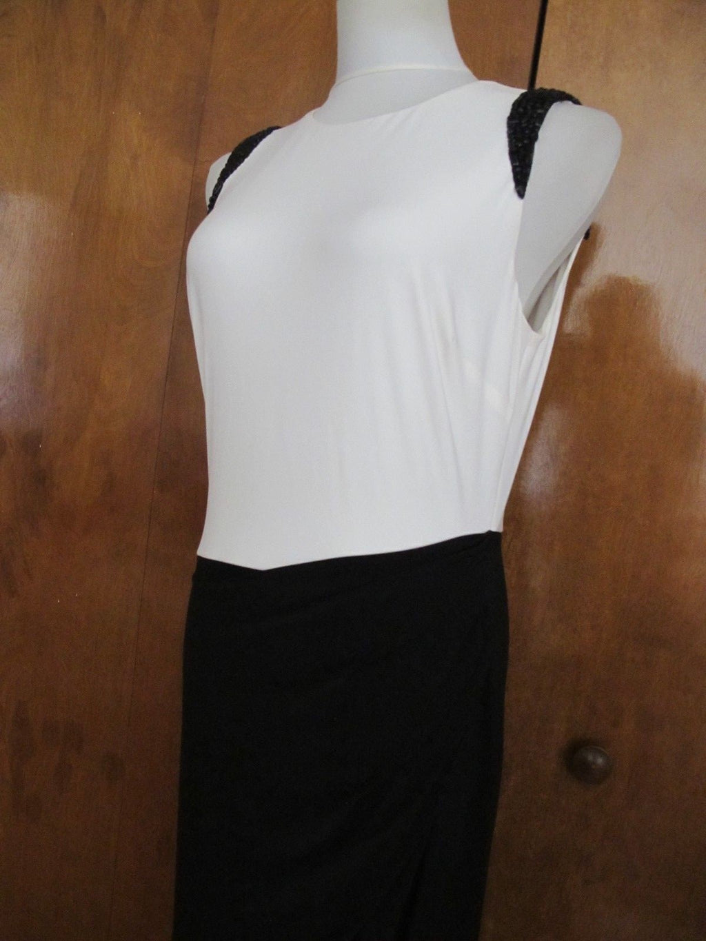 Ralph Lauren women's maxi black white evening stylish detailed new dress size 12