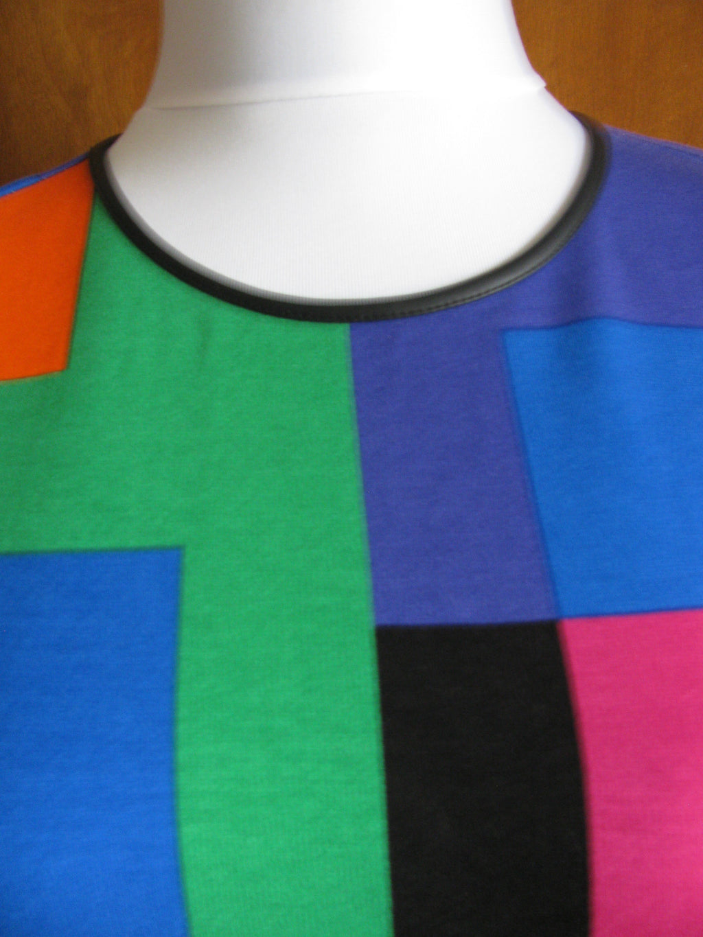 Ralph Lauren Women's Multicolored Crewneck 3/4 Sleeves Dress