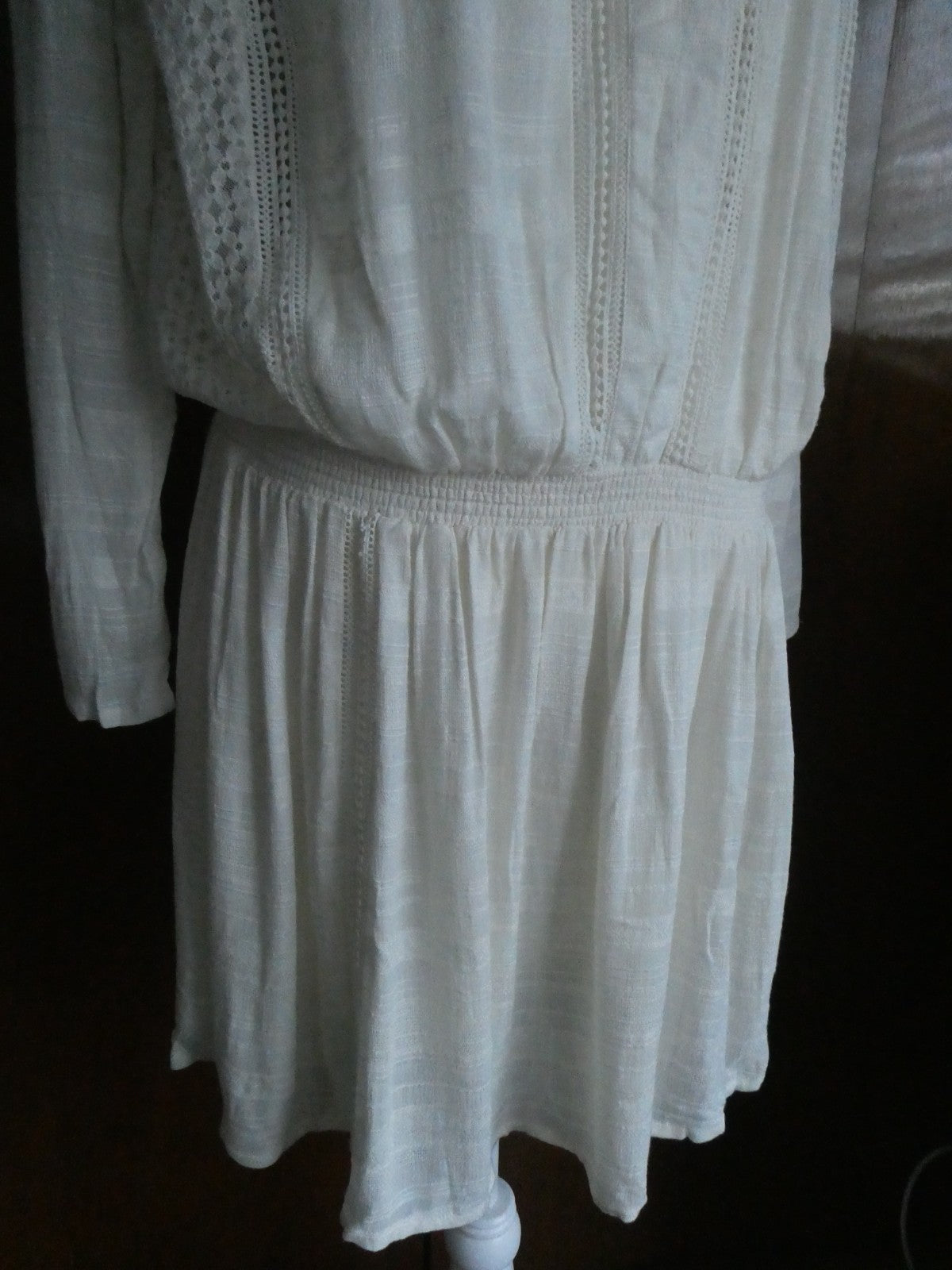 Free People women’s ivory 3/4 sleeves lined sweater dress size large