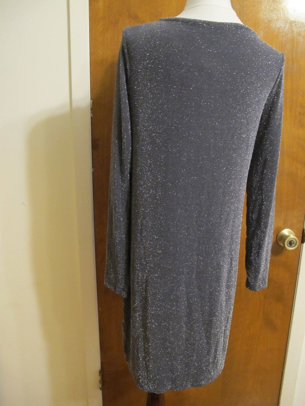Michael Kors women’s gray boat neck jersey evening dress size Large New