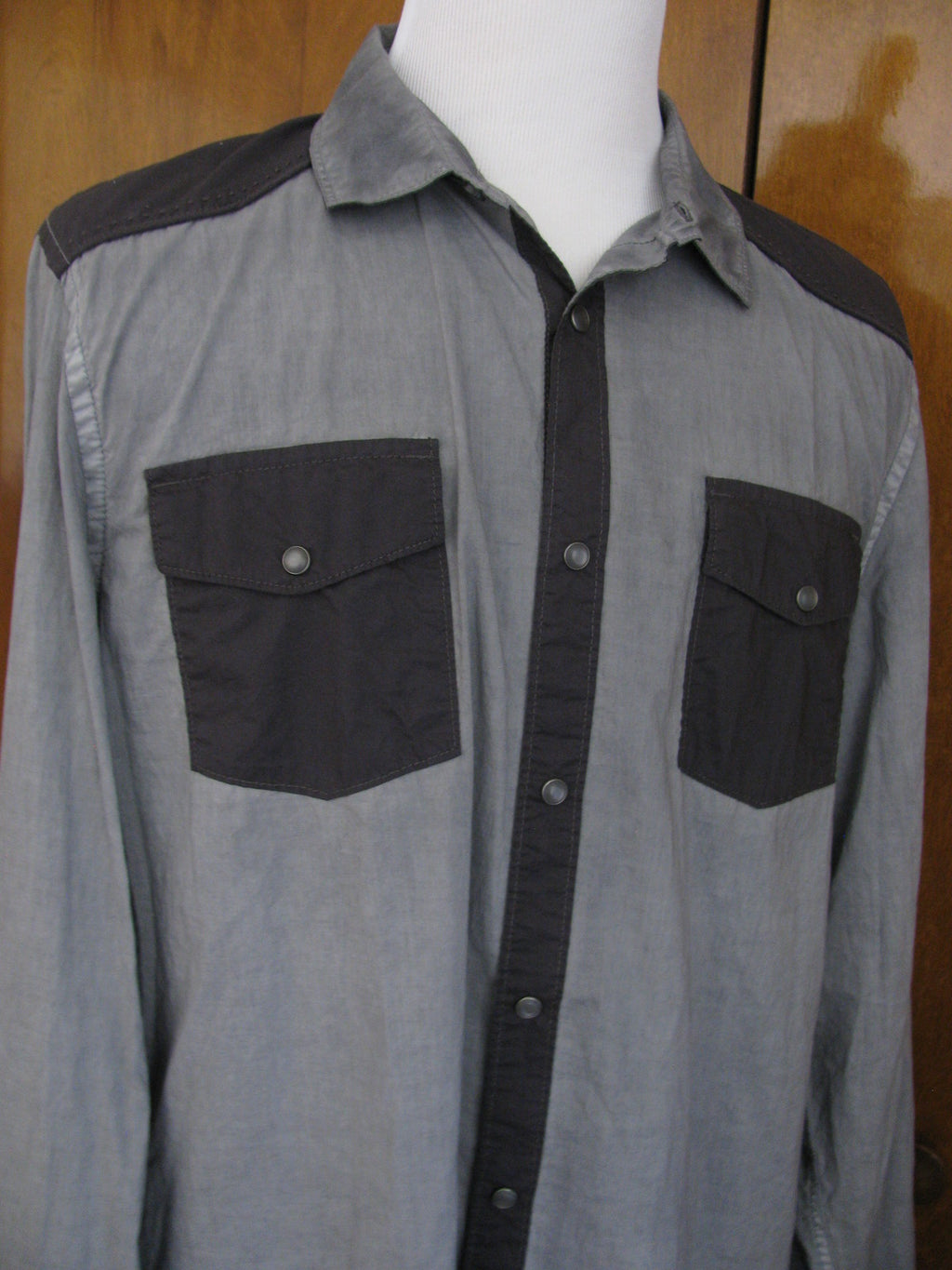 Guess men’s multi-color wave shirt slim fit XXL 