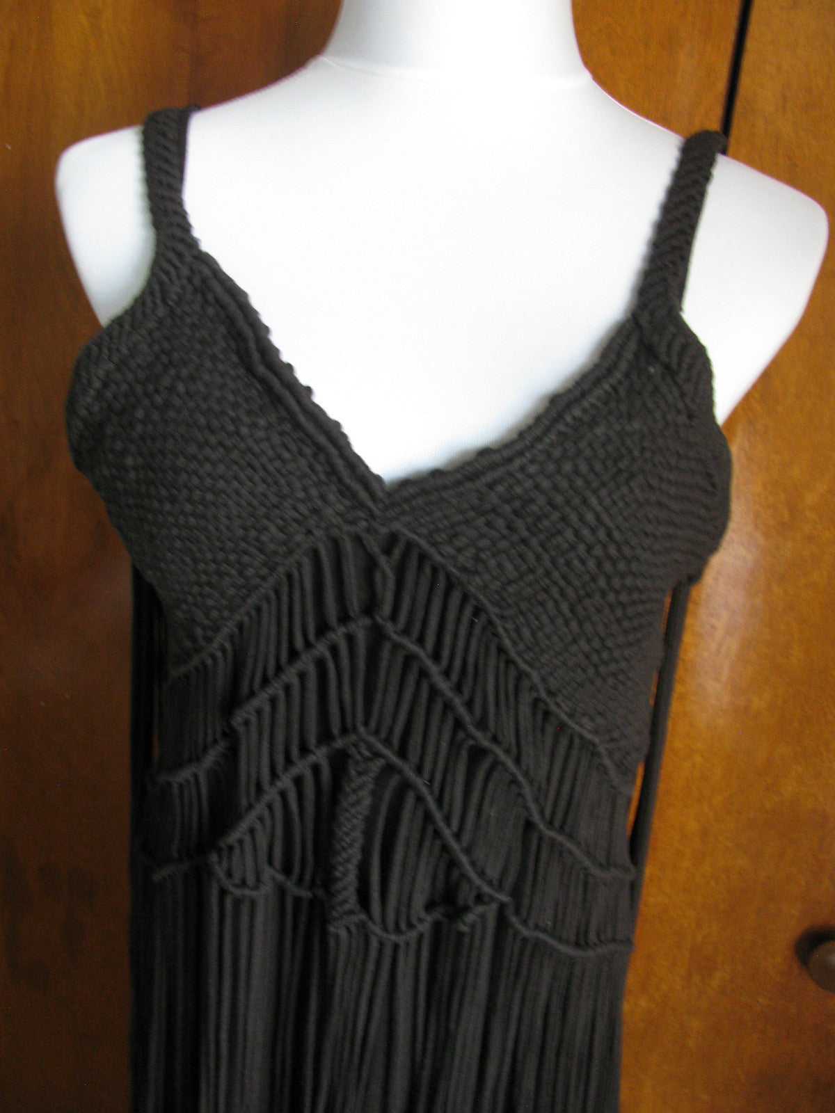 Denim & Supply women's black crafted cotton dress New