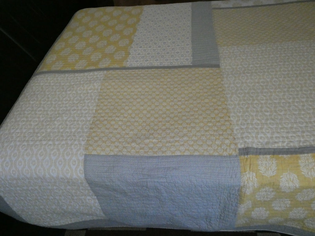 Sonoma Cotton Multicolored Full Queen Quilt With Shams 2-Piece Set Reversible 