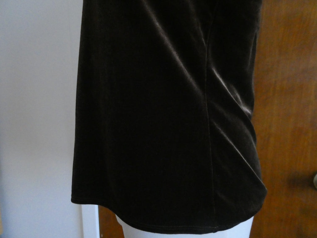 Sport women's brown velour top size Medium