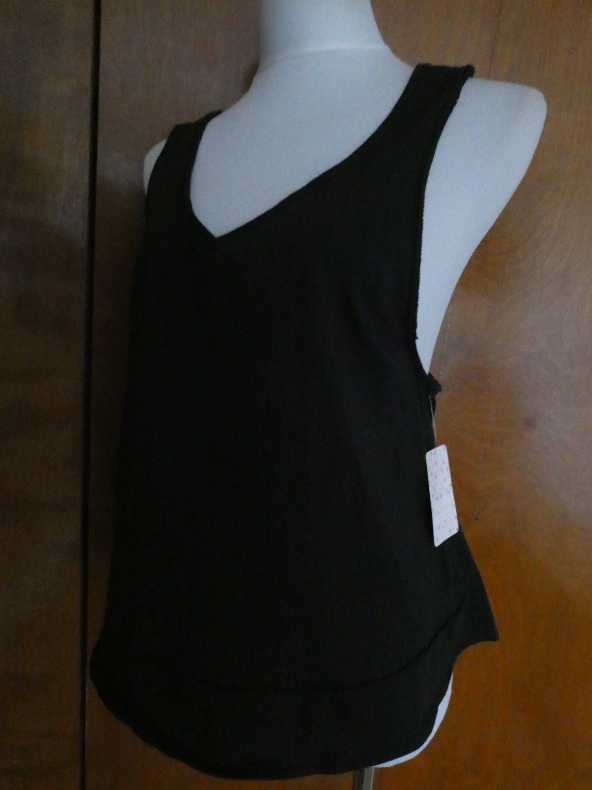 Free People women's black pullover 100% cotton strap top size Medium