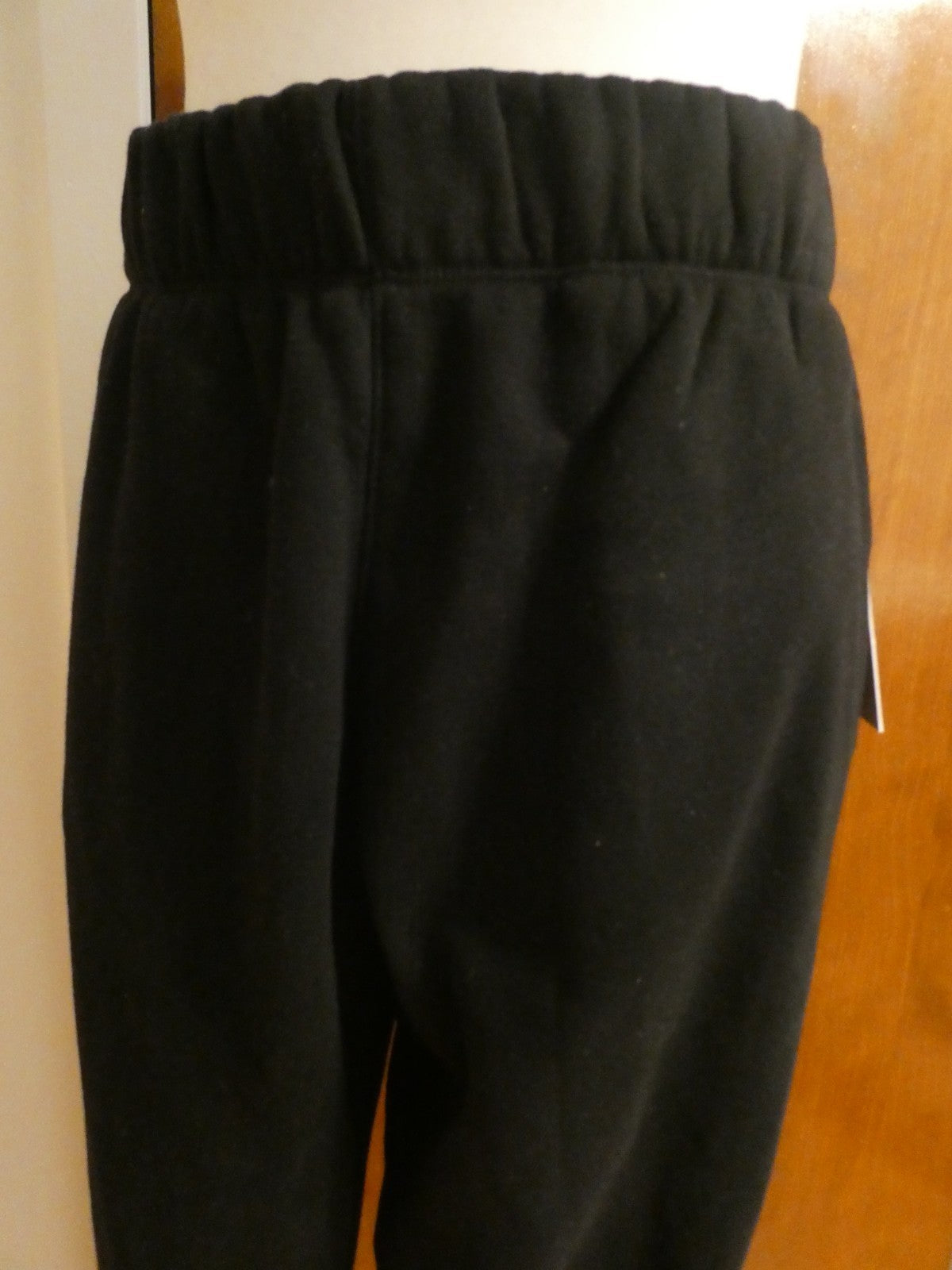 DKNY Sport Rhinestone Logo Jogger Sweatpants Black Red Size Large NWT DP5P3737