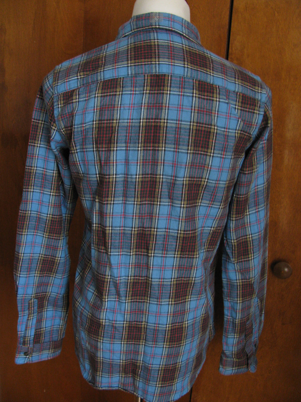UNI QLO women’s flannel check long sleeve shirt Small