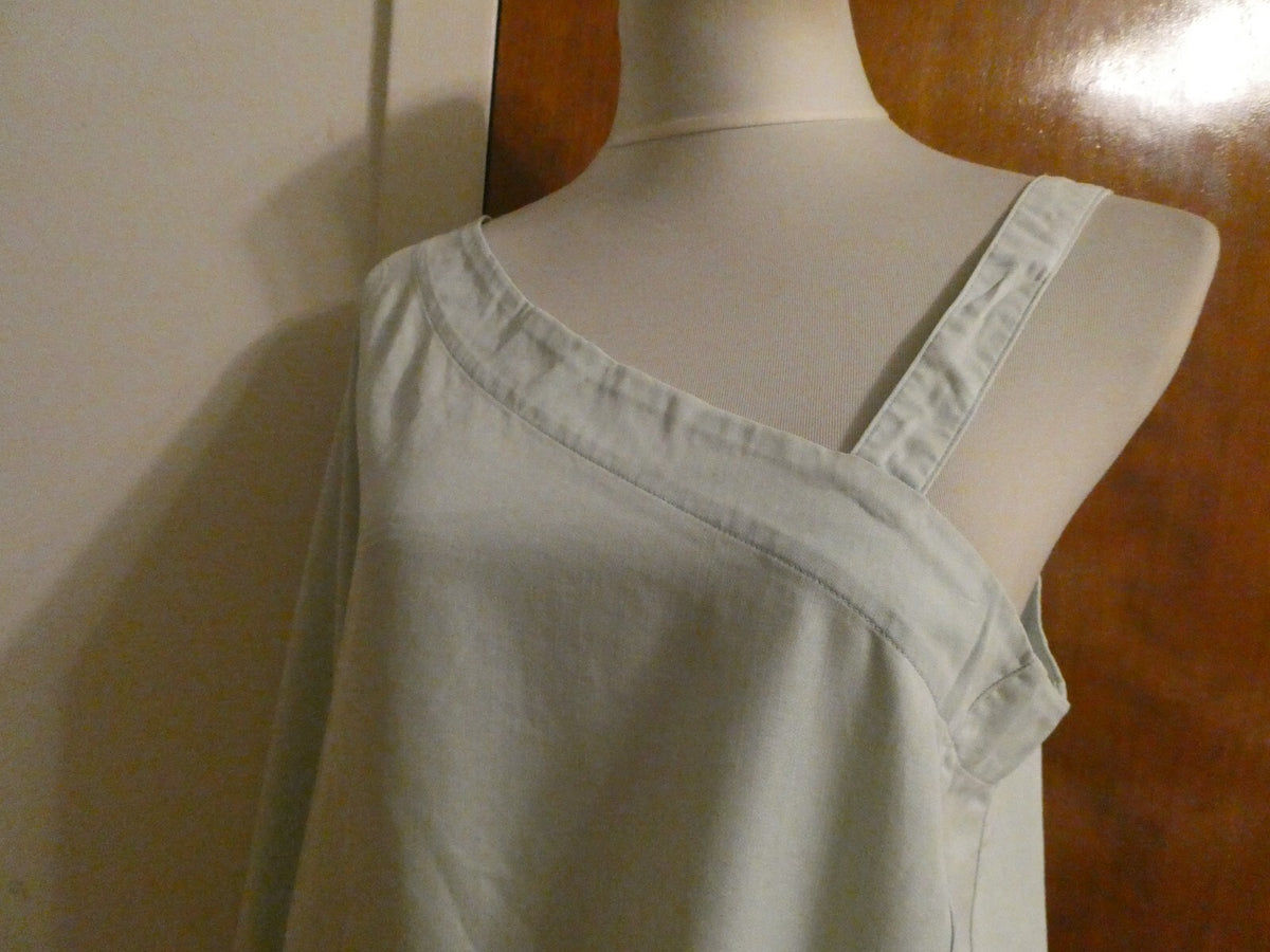 Anthropologie Holding Horses Maddie Blue Chambray One Shoulder Top Large $88