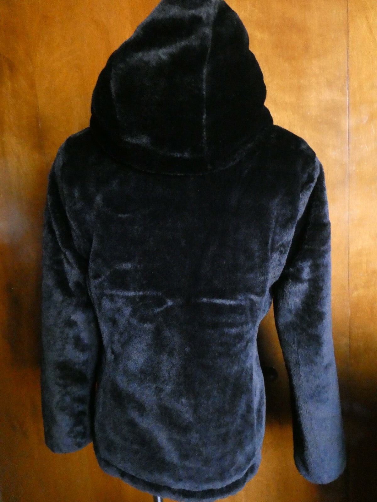 Andrew Marc Women's Gray/Black Reversible Puffer and Faux Fur Jacket Coat S/CH 
