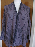 Free People women’s midnight open front flowing sleeves cardigan Medium New