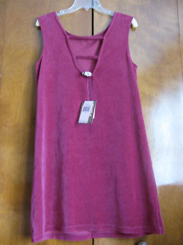 Juicy Couture Women's Mustique Cotton Velour Shift Dress New