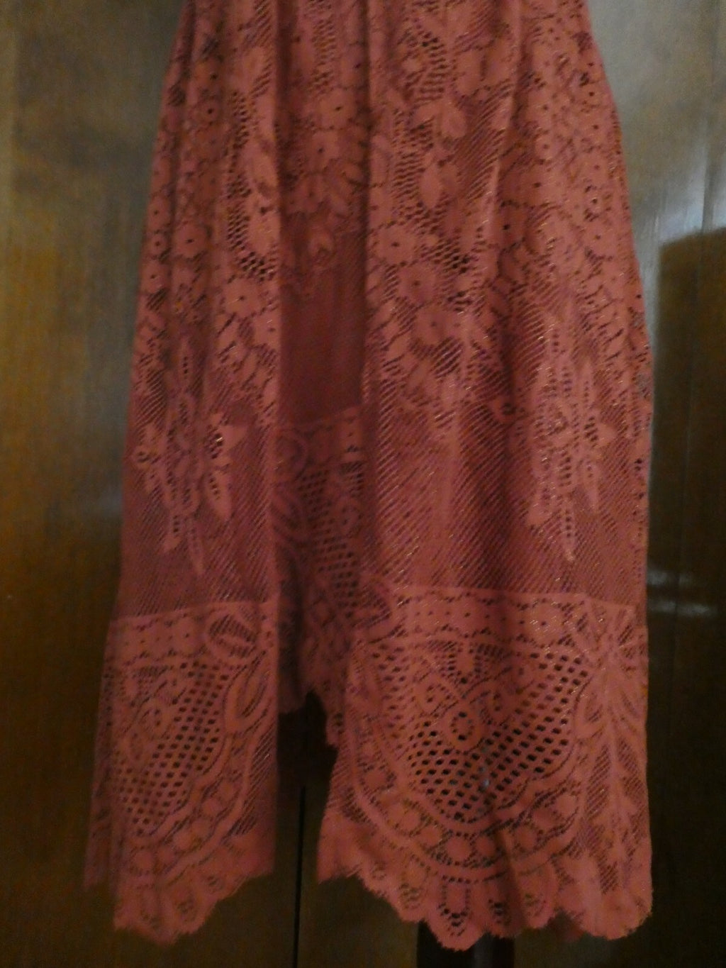 Free People women’s terracotta stylish lace crafted lined evening dress 12