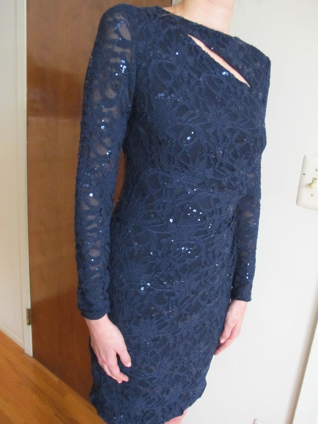 Ralph Lauren women's dark blue evening dress 