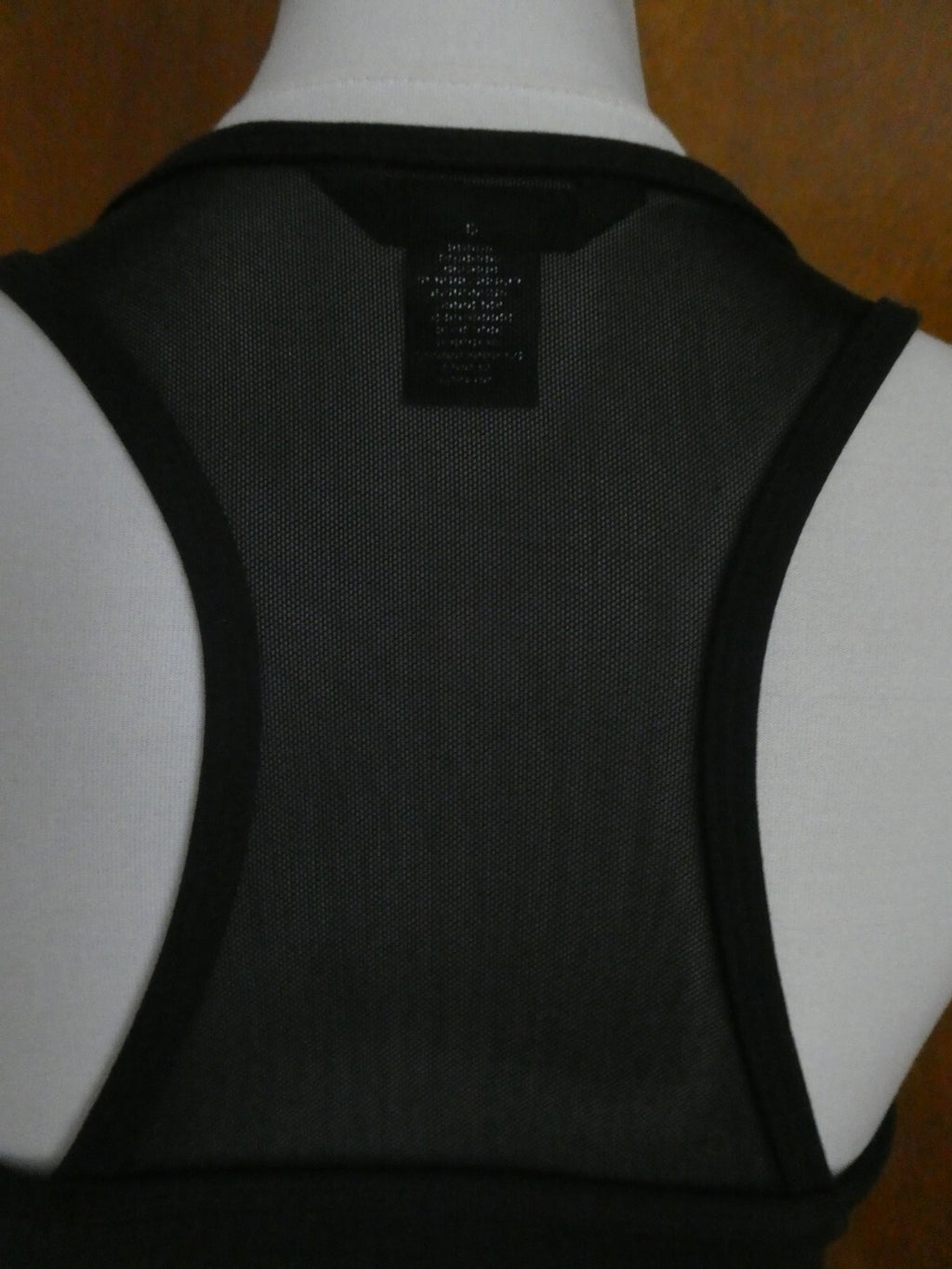 Eddie Bauer Women’s Black Sport Perfect Bra Yoga Fitness Mesh Tank Size Large