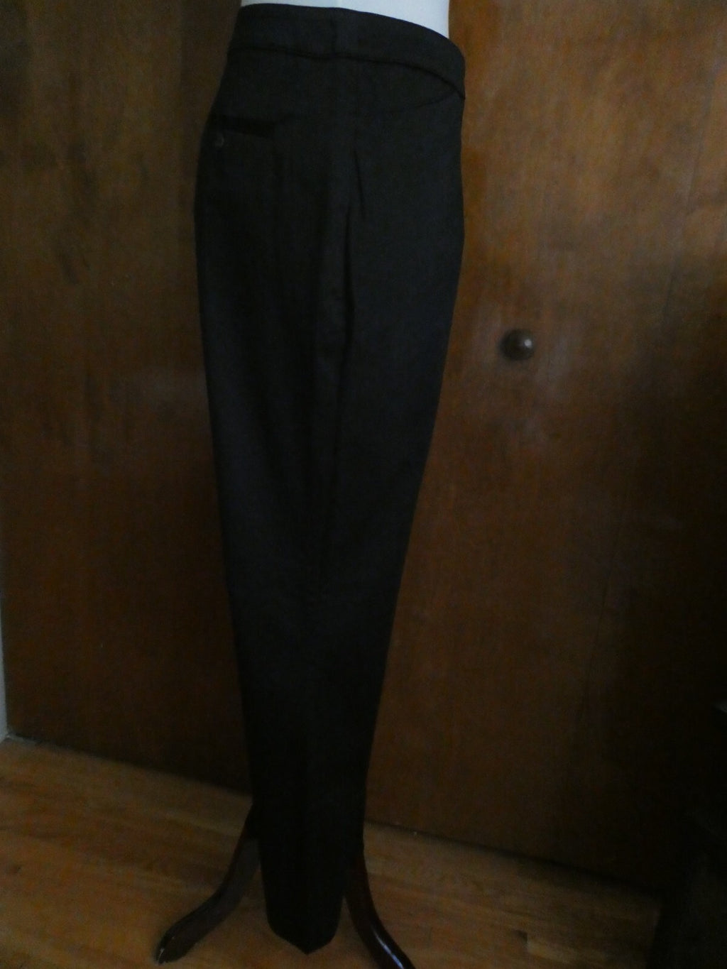 Jones New York Signature women's cotton black pants wide leg at bottom size 12
