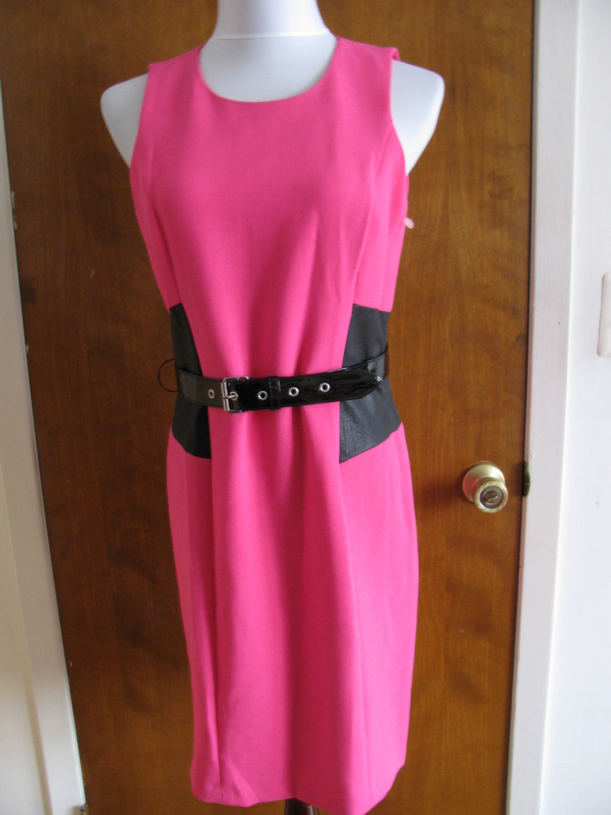Michael Kors Women’s Neon Pink Black Dress 10