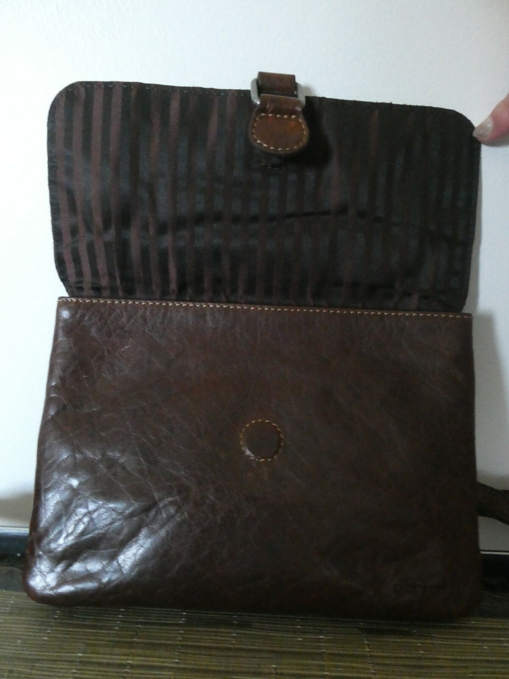 Jack Georges Voyager Women’s Brown Jeanine Leather Wallet Messenger & Cross Body