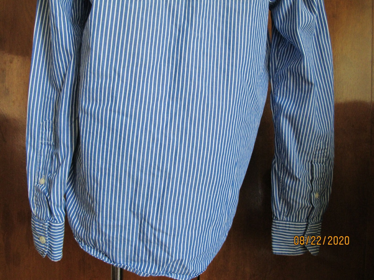 Fox Men's Striped Long Sleeve Button-up Shirt Size Medium
