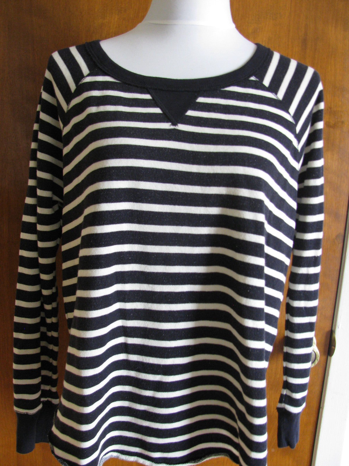 Denim & Supply Ralph Lauren women's black white cotton pullover Medium NWT