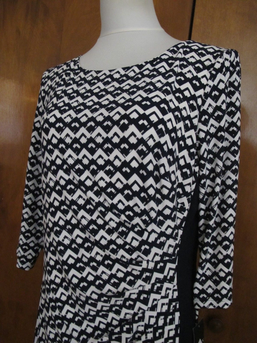 Ralph Lauren women's navy white detailed evening new dress Size 16