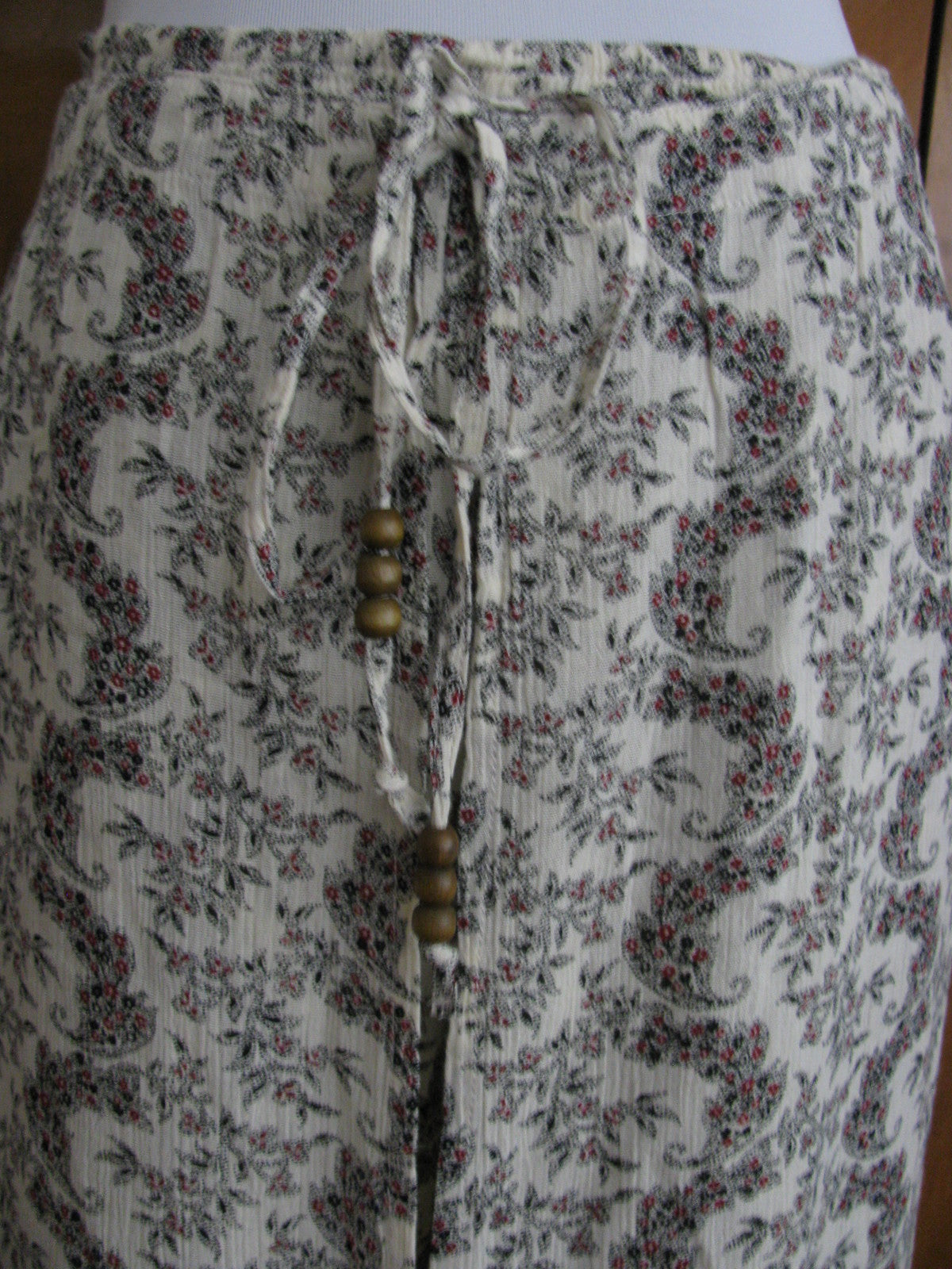 Denim & Supply Ralph Lauren Women’s Ivory Floral Cotton Wide Leg Pants Large NWT