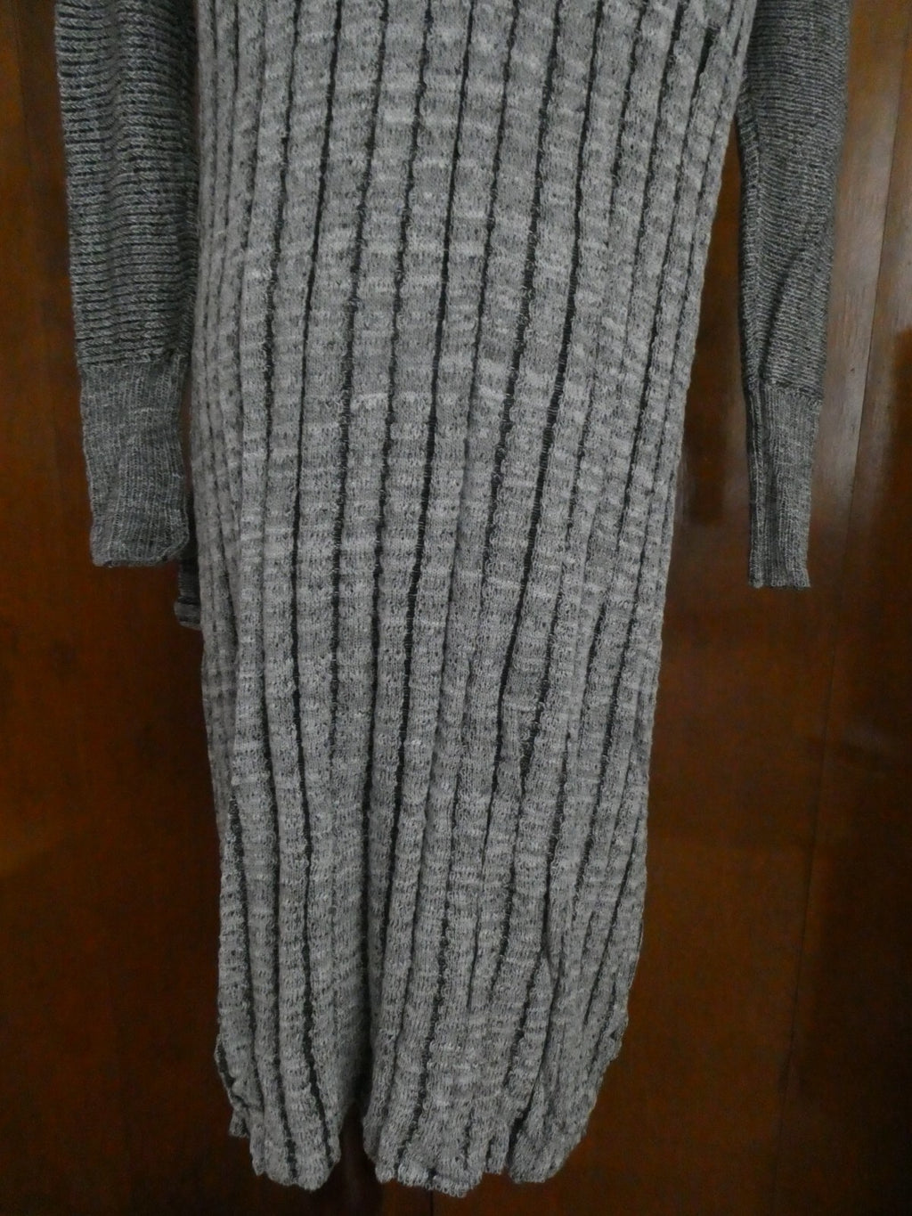 Free People Women's Gray Comb Long Cardigan Size Xsmall