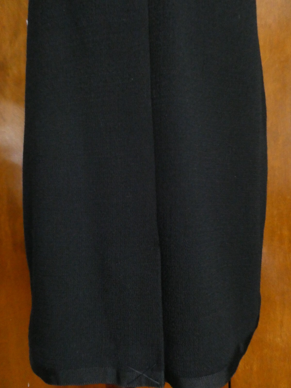 Rickie Freeman for Teri Join women's black embroidered wool lined skirt size 10 