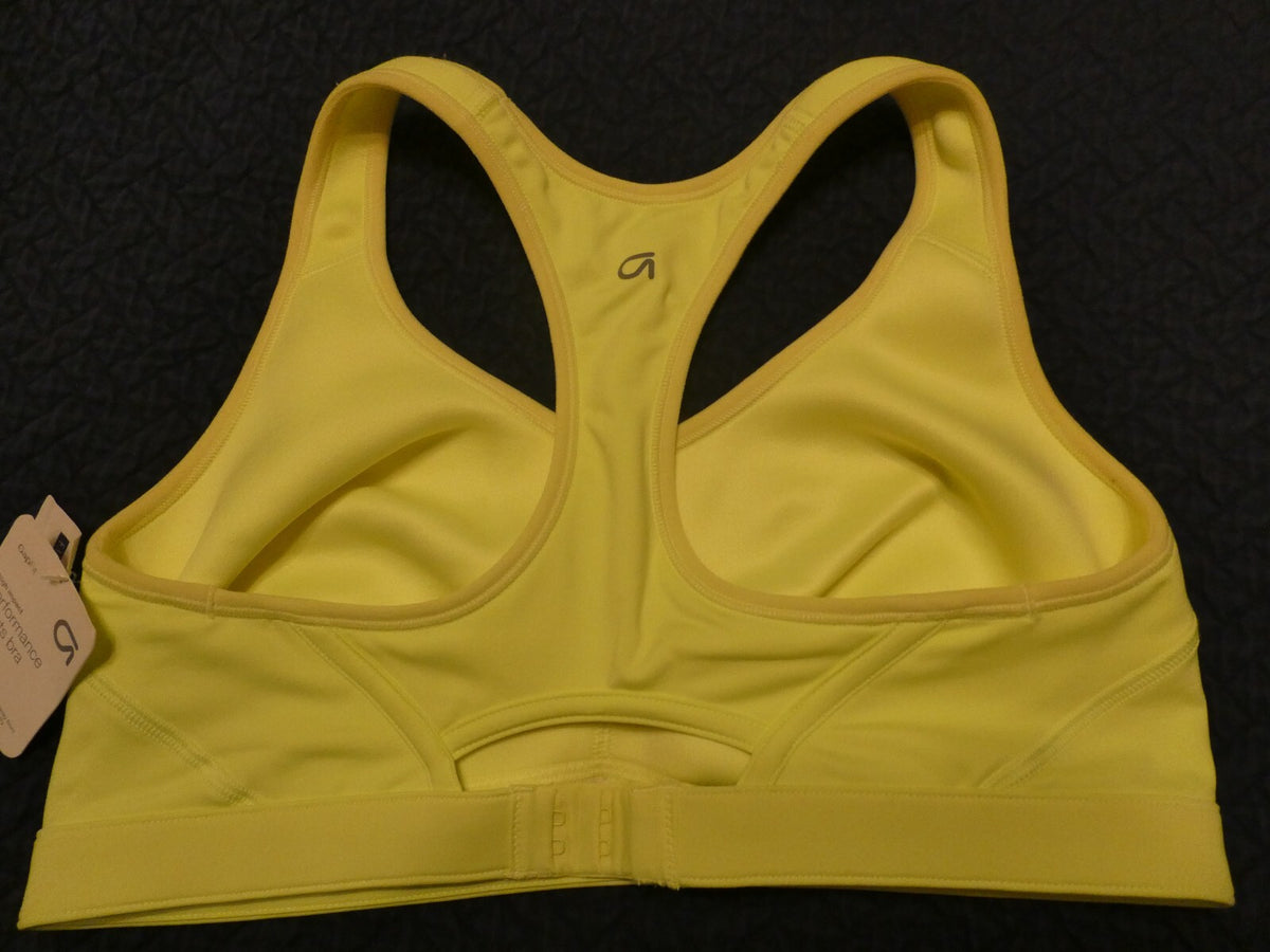 GapFit Women’s Performance High Impact Neon Sports Bra Size 38C