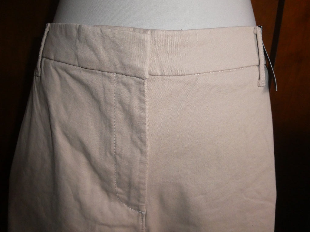 U.S. POLO ASSN. Women Beige Khaki Chino Bermuda Shorts Size 16 (Fits Like 14)