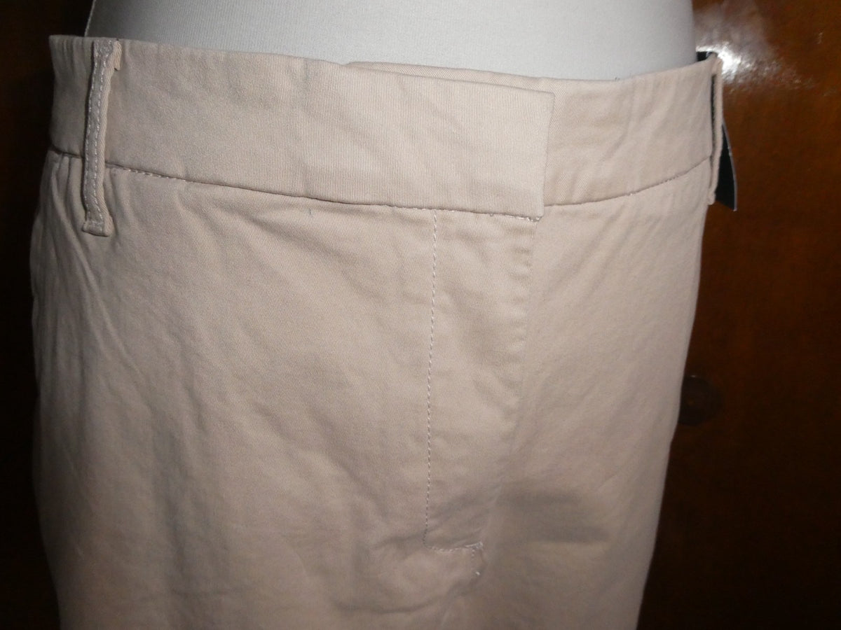 U.S. POLO ASSN. Women Beige Khaki Chino Bermuda Shorts Size 16 (Fits Like 14)