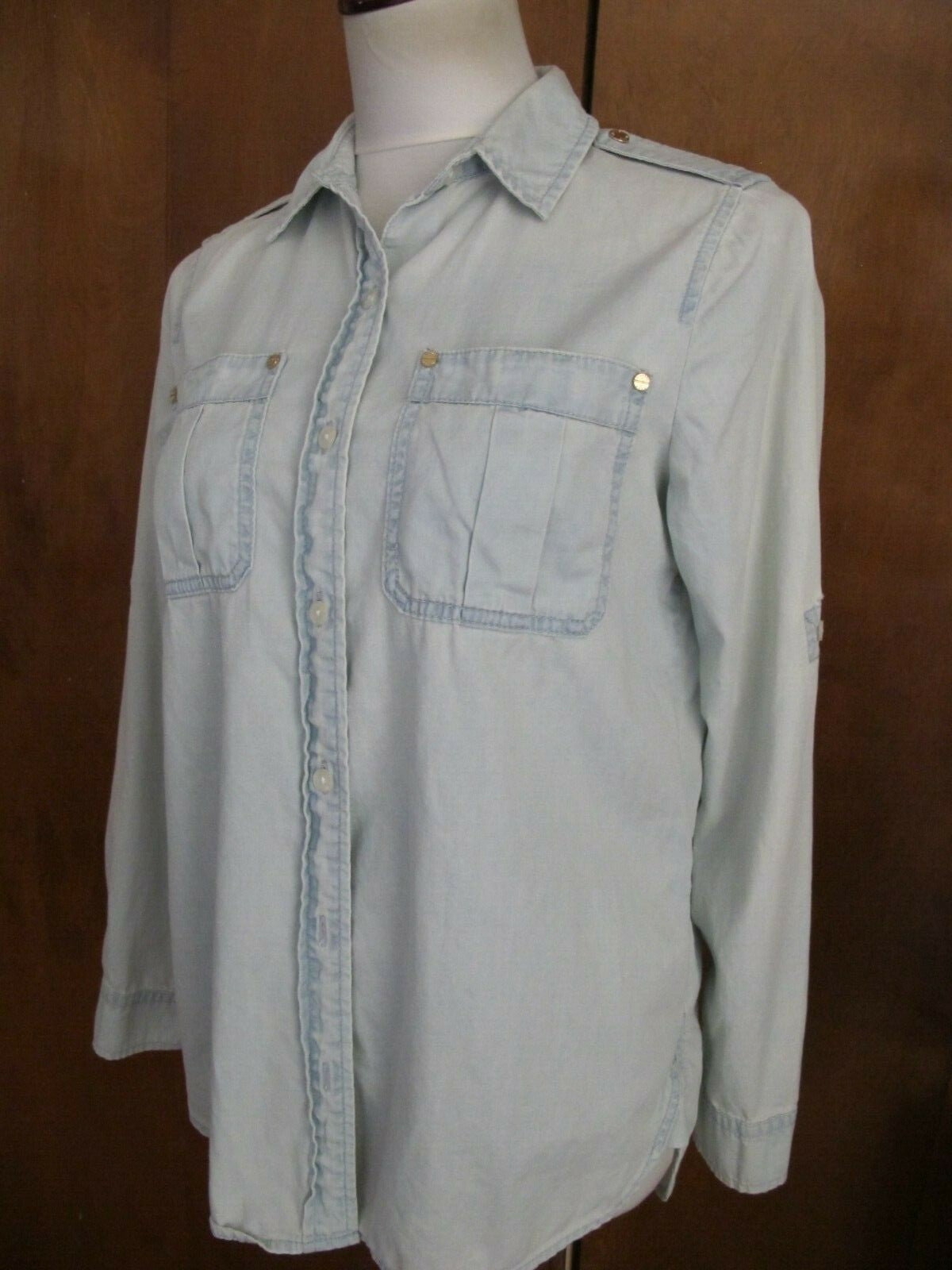 Michael Kors women’s jeans shirt size small faded