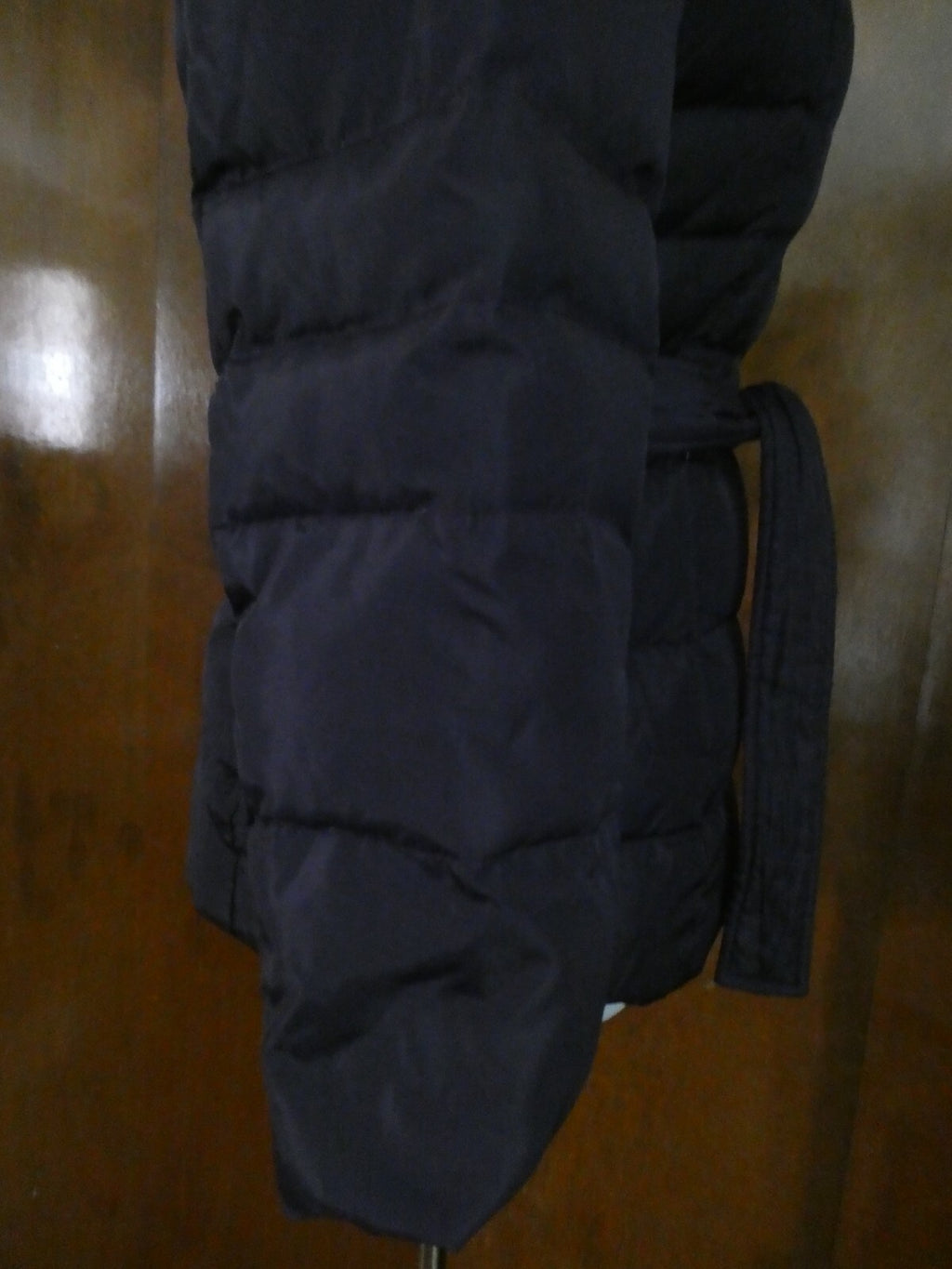 Via Spiga Women’s Down Coat Jacket Dark Purple Hooded Size M (fits small)