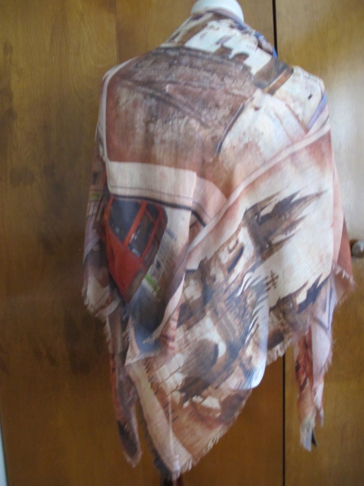 Silky Yu women's modal multi color scarf wrap shawl 46" x 46" NWT