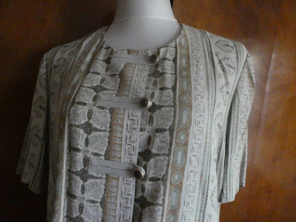 R&M Richards by Karen Kwong Women Multicolor Blouse Size 14 (can fit size 12)