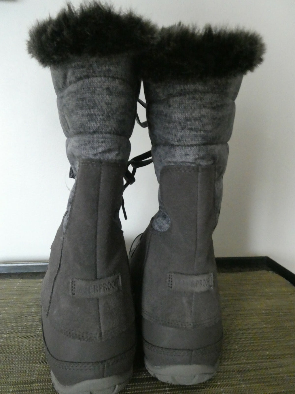 The North Face authentically women's gray waterproof boot  7